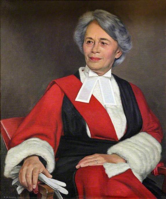 Wikioo.org - The Encyclopedia of Fine Arts - Painting, Artwork by Charles William Oliver - Mrs Justice Heilbron (1914–2005)