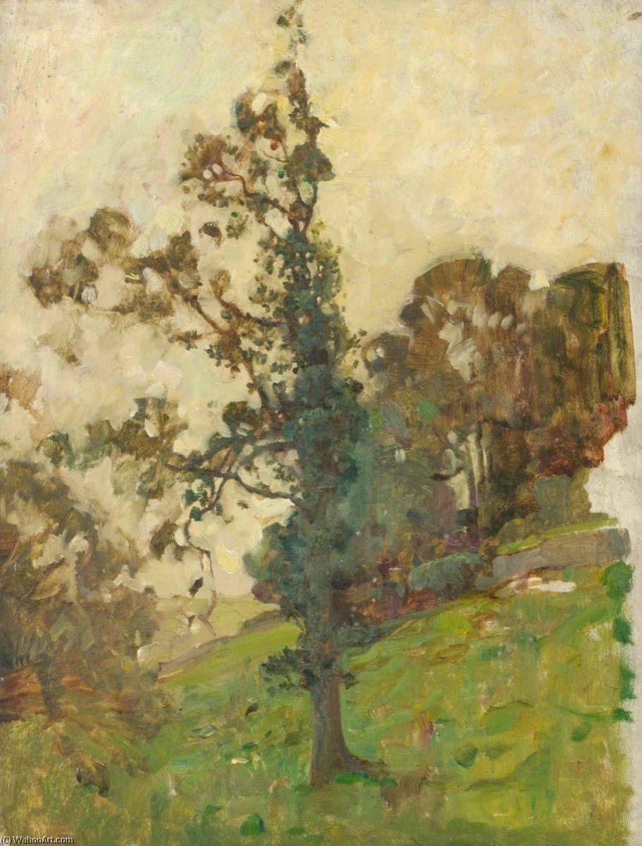 Wikioo.org - The Encyclopedia of Fine Arts - Painting, Artwork by Benjamin Haughton - Ivy Clad Tree