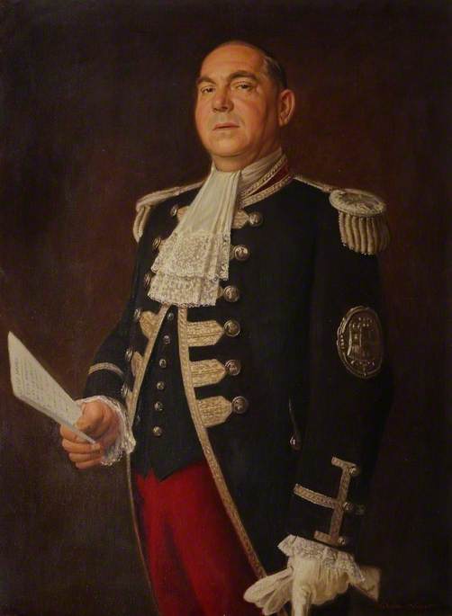Wikioo.org - The Encyclopedia of Fine Arts - Painting, Artwork by Ernest Waldron West - Frank Barnes, Mayor's Officer (1946–1971)