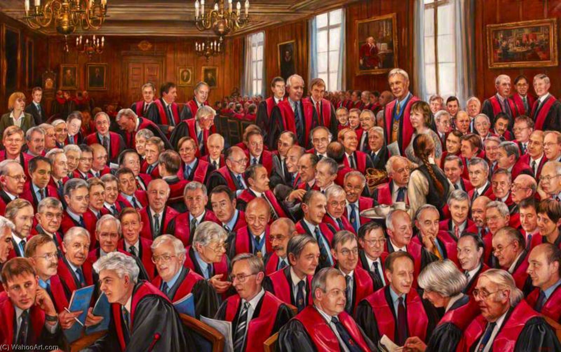 Wikioo.org - The Encyclopedia of Fine Arts - Painting, Artwork by Jane Allison - The Court of Examiners, 2000