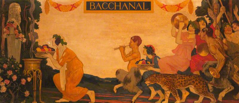 Wikioo.org - The Encyclopedia of Fine Arts - Painting, Artwork by Maurice Greiffenhagen - Bacchanal