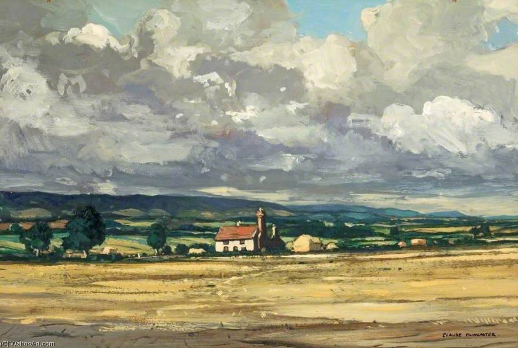 Wikioo.org - The Encyclopedia of Fine Arts - Painting, Artwork by Claude Muncaster - Sussex Landscape