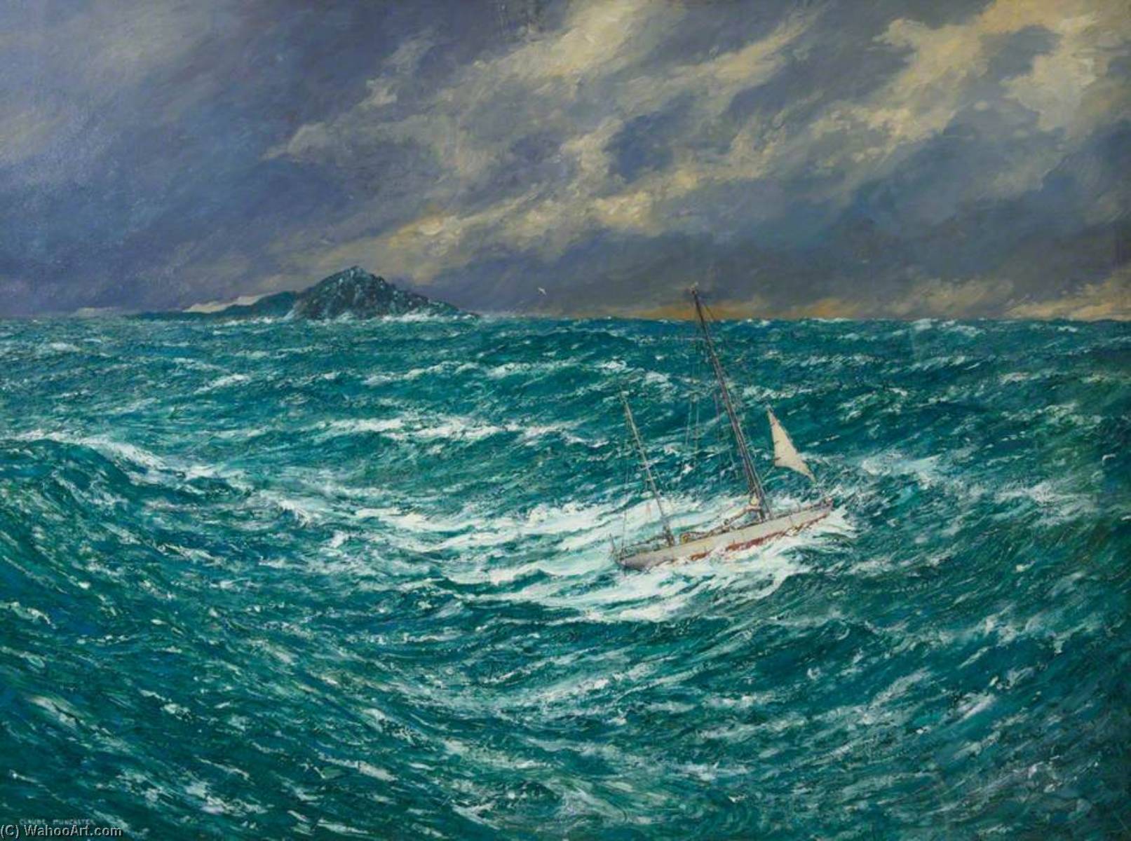Wikioo.org - The Encyclopedia of Fine Arts - Painting, Artwork by Claude Muncaster - 'Gipsy Moth IV'