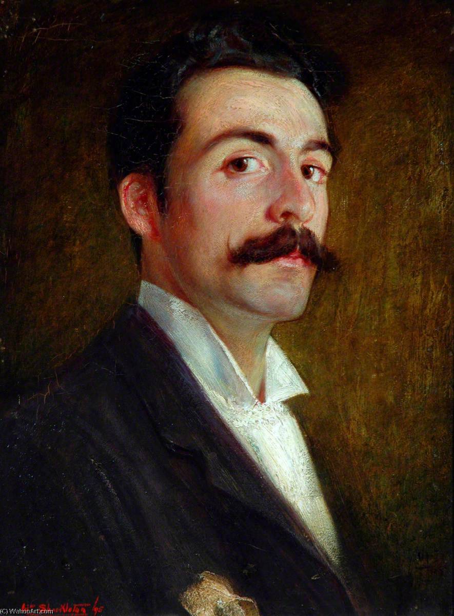 Wikioo.org - The Encyclopedia of Fine Arts - Painting, Artwork by William Shackleton - Self Portrait at the Age of 23