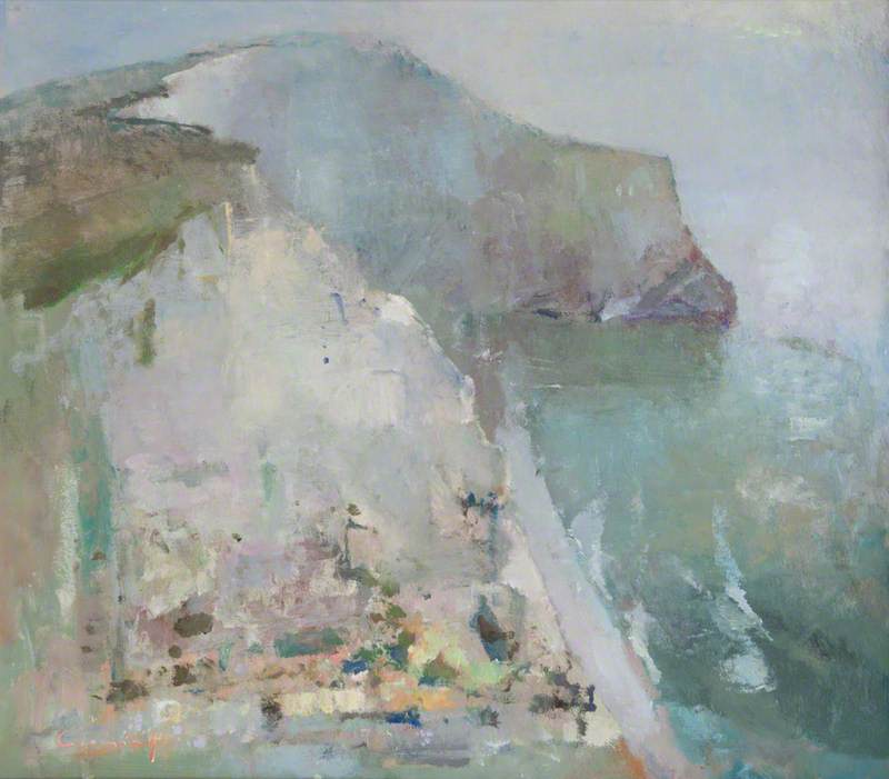 Wikioo.org - The Encyclopedia of Fine Arts - Painting, Artwork by Frederick Cuming - View of the Isle of Wight from Freshwater Bay, Looking South East
