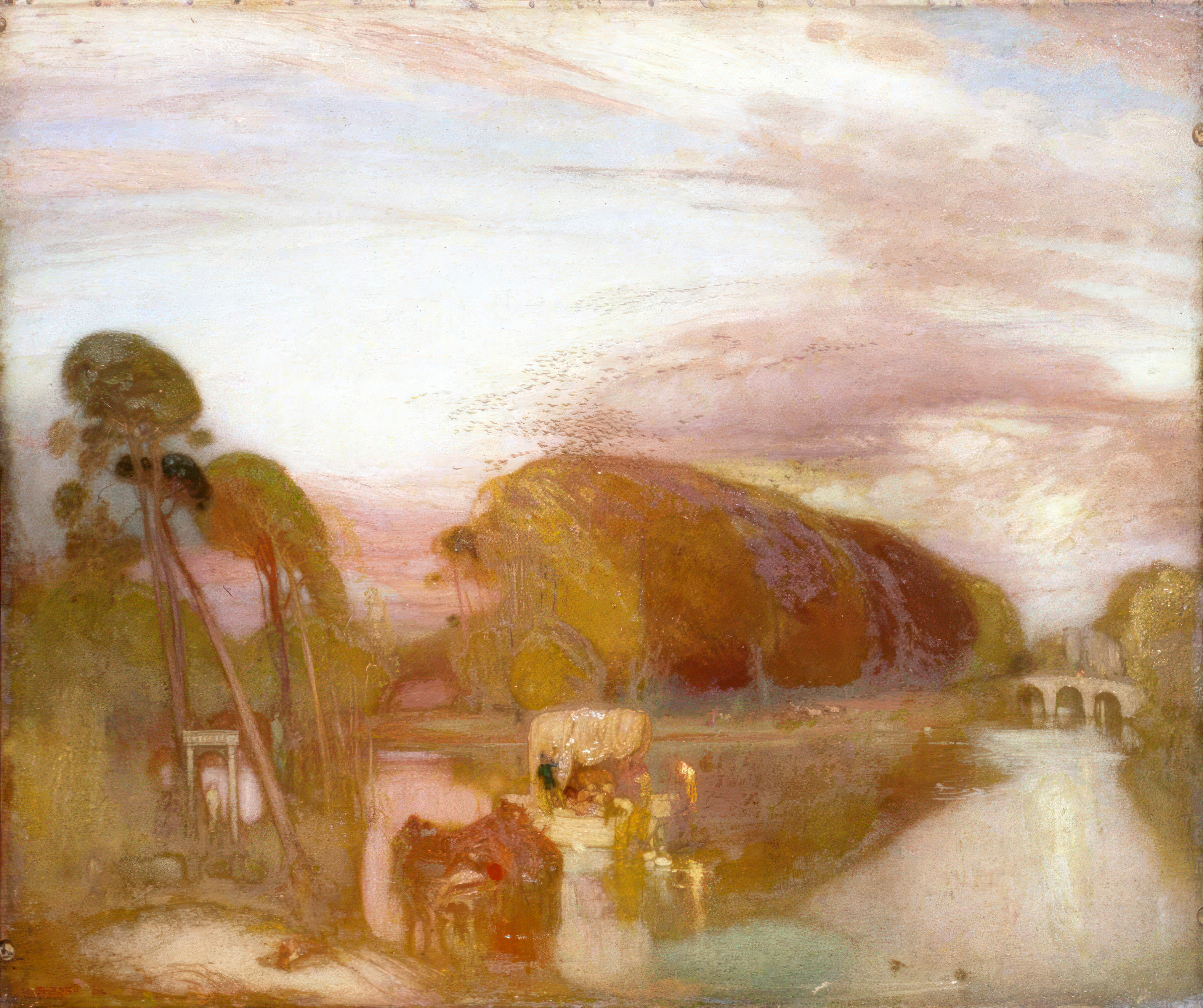 Wikioo.org - The Encyclopedia of Fine Arts - Painting, Artwork by William Shackleton - Autumn in Parham Park, West Sussex