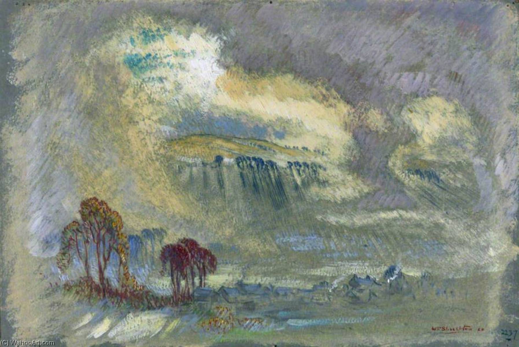 Wikioo.org - The Encyclopedia of Fine Arts - Painting, Artwork by William Shackleton - Winter Sunrise, Malham, Yorkshire