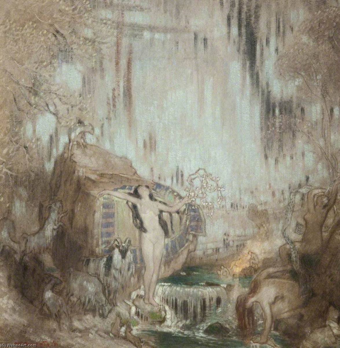 Wikioo.org - The Encyclopedia of Fine Arts - Painting, Artwork by William Shackleton - The Nymph of Malham Cove