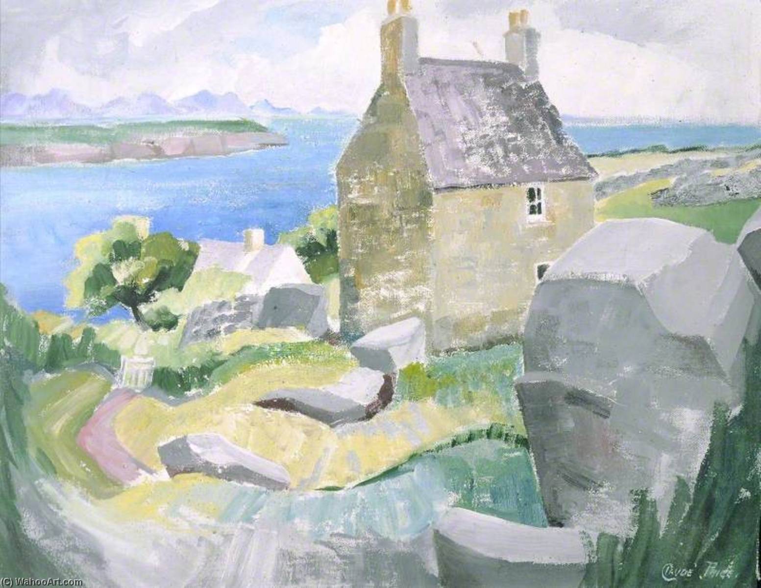 Wikioo.org - The Encyclopedia of Fine Arts - Painting, Artwork by Claude Price - A Welsh Coastal Scene