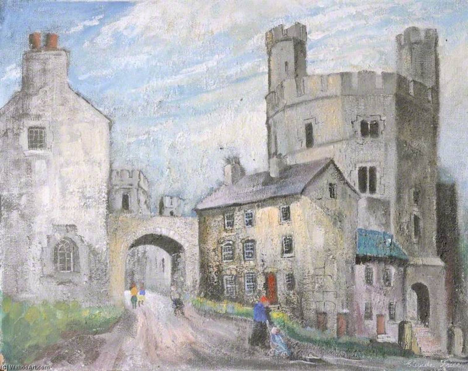 Wikioo.org - The Encyclopedia of Fine Arts - Painting, Artwork by Claude Price - View of a Castle and a Gateway