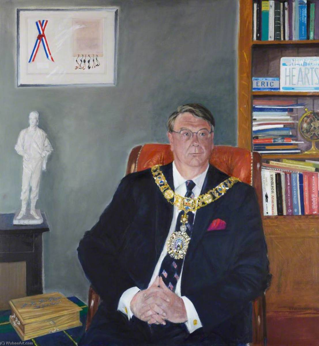 Wikioo.org - The Encyclopedia of Fine Arts - Painting, Artwork by Elizabeth Violet Blackadder - The Right Honourable Eric Milligan (b.1951), Lord Provost of Edinburgh (1996–2003)