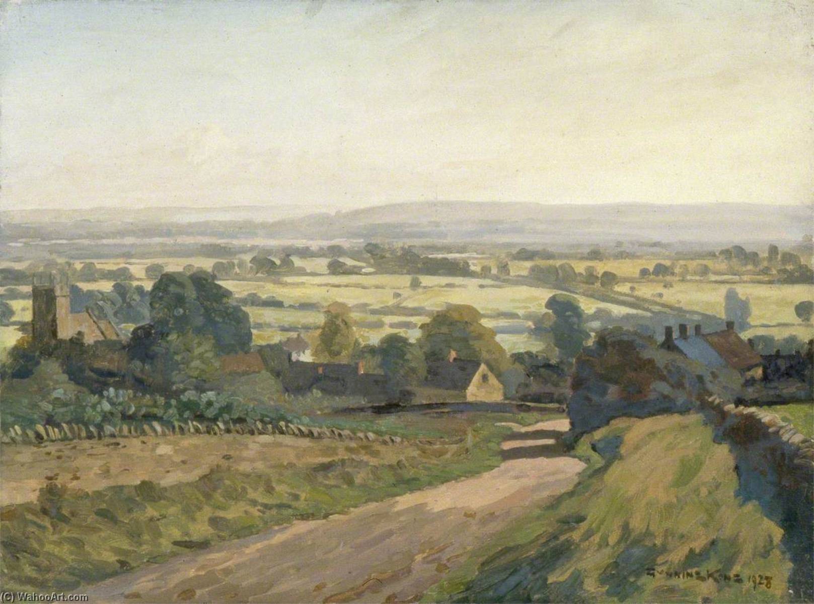 Wikioo.org - The Encyclopedia of Fine Arts - Painting, Artwork by Gunning King - Cotswold Country (I)