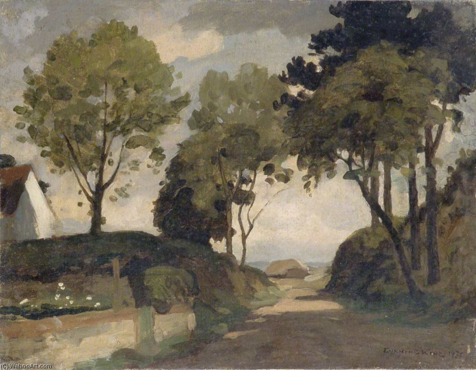 Wikioo.org - The Encyclopedia of Fine Arts - Painting, Artwork by Gunning King - Mill Lane, Harting, West Sussex