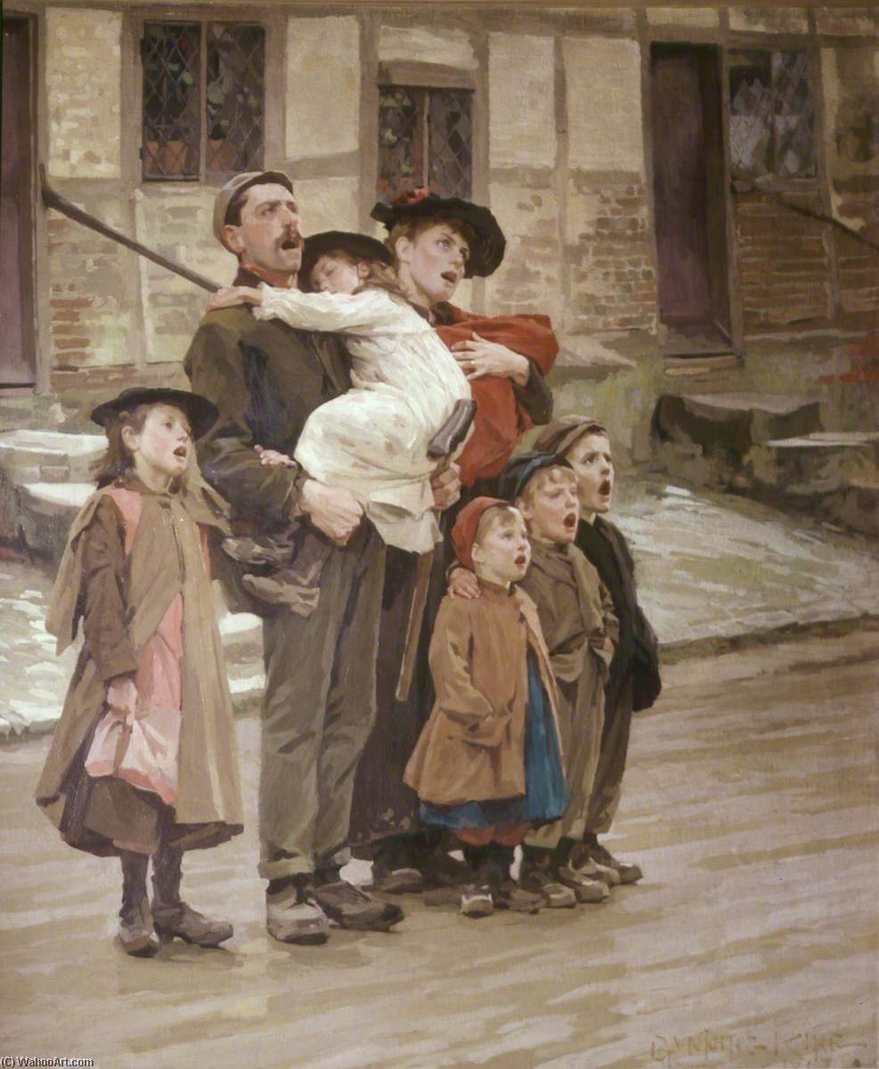 Wikioo.org - The Encyclopedia of Fine Arts - Painting, Artwork by Gunning King - Carol Singers