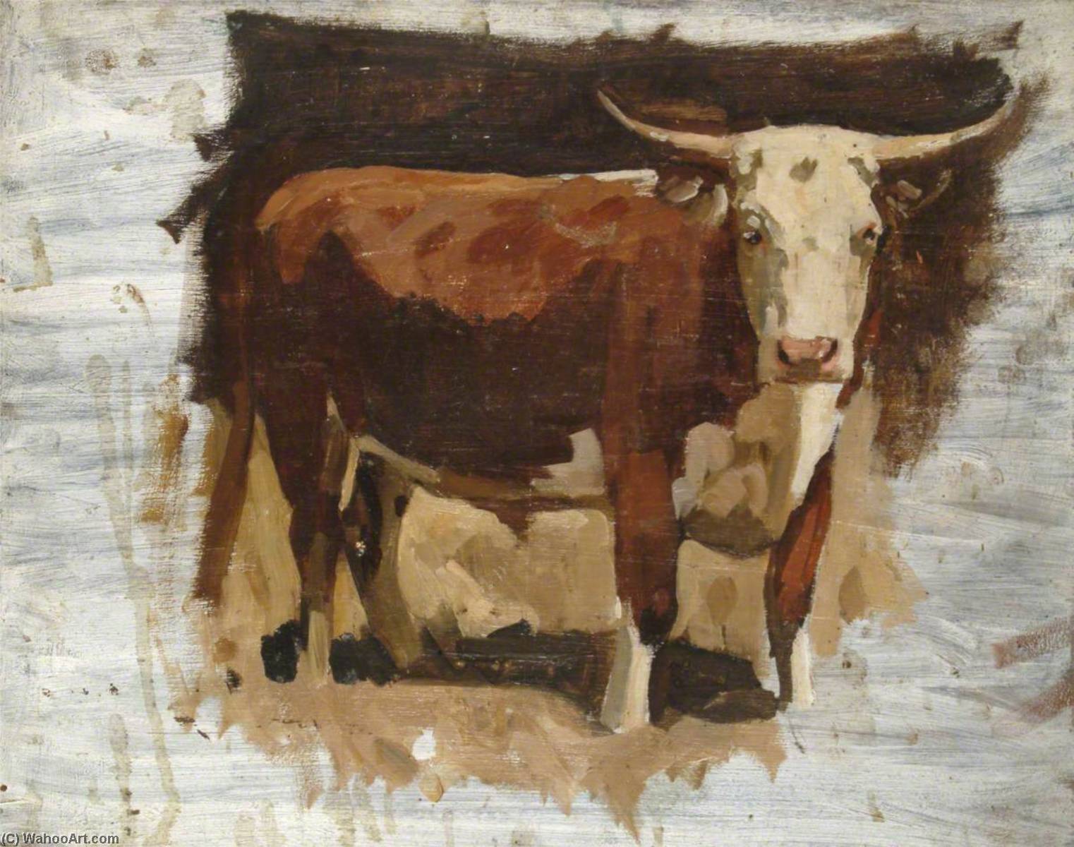 Wikioo.org - The Encyclopedia of Fine Arts - Painting, Artwork by Gunning King - A Bull