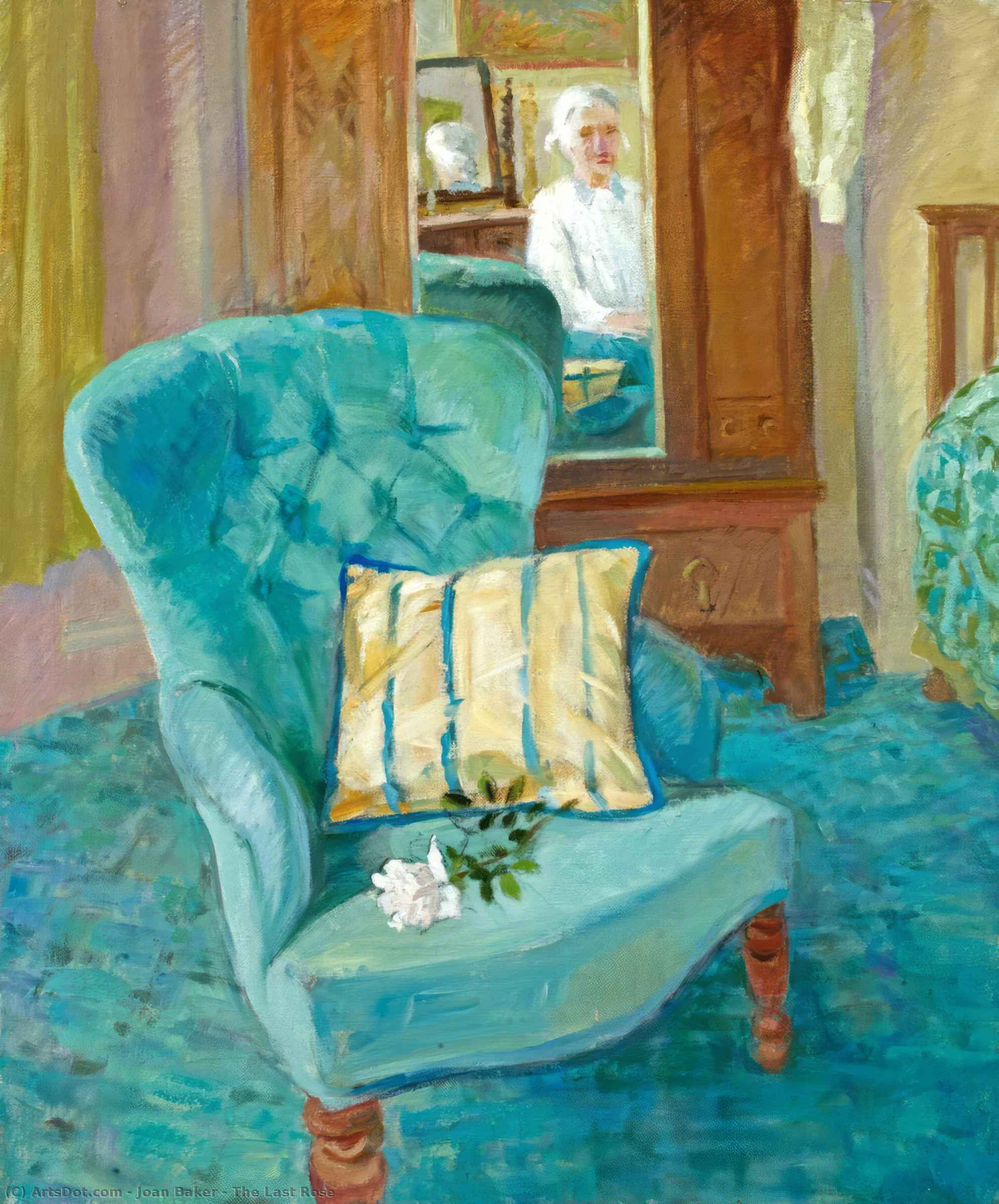 Wikioo.org - The Encyclopedia of Fine Arts - Painting, Artwork by Joan Baker - The Last Rose
