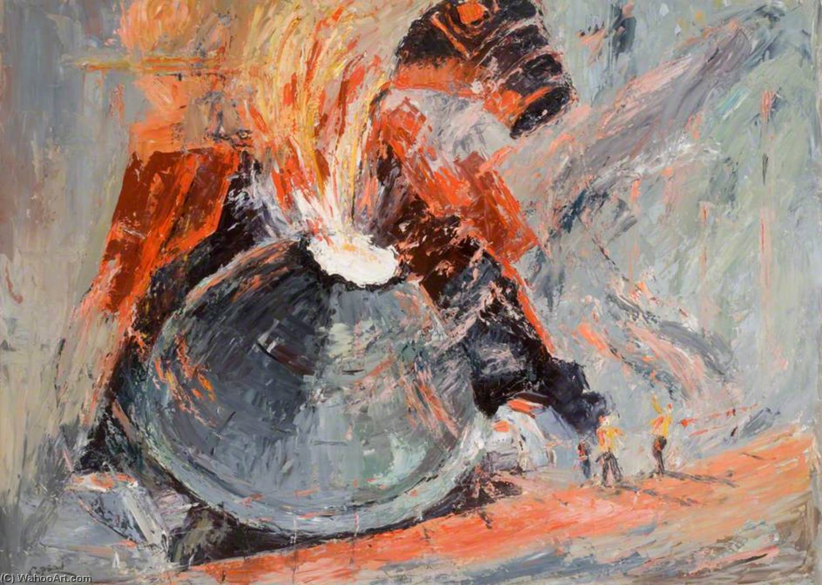 Wikioo.org - The Encyclopedia of Fine Arts - Painting, Artwork by Horace Copson - Blast Furnace