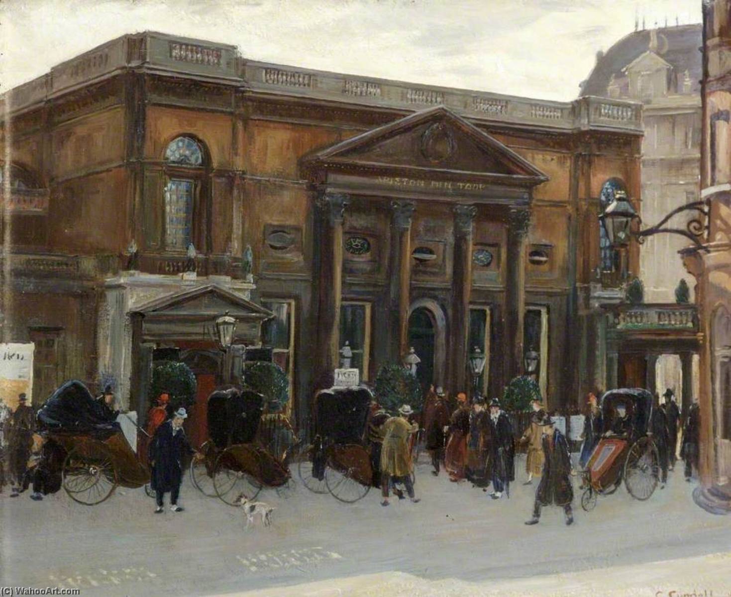 Wikioo.org - The Encyclopedia of Fine Arts - Painting, Artwork by Charles Ernest Cundall - Pump Room, Bath