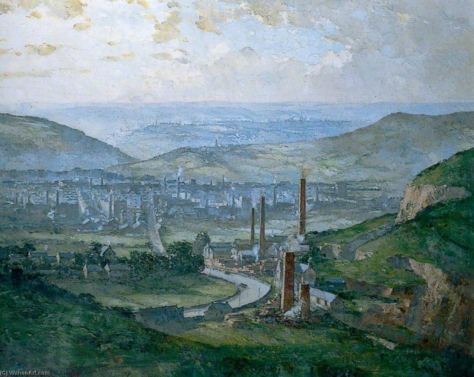 Wikioo.org - The Encyclopedia of Fine Arts - Painting, Artwork by Charles Ernest Cundall - Mills and Moors