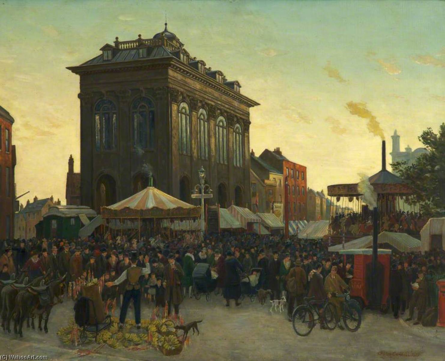 Wikioo.org - The Encyclopedia of Fine Arts - Painting, Artwork by Charles Ernest Cundall - Abingdon Fair