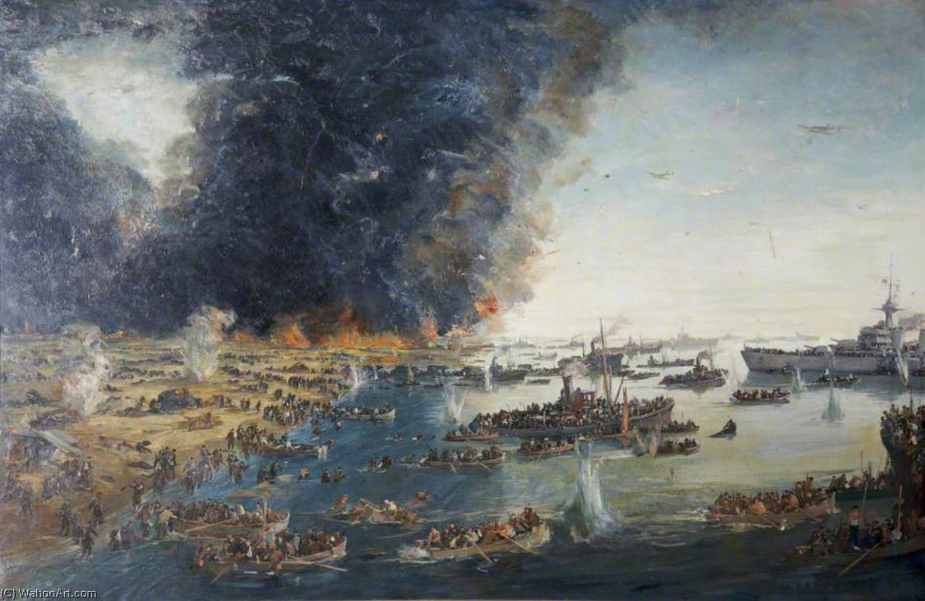 Wikioo.org - The Encyclopedia of Fine Arts - Painting, Artwork by Charles Ernest Cundall - Dunkirk