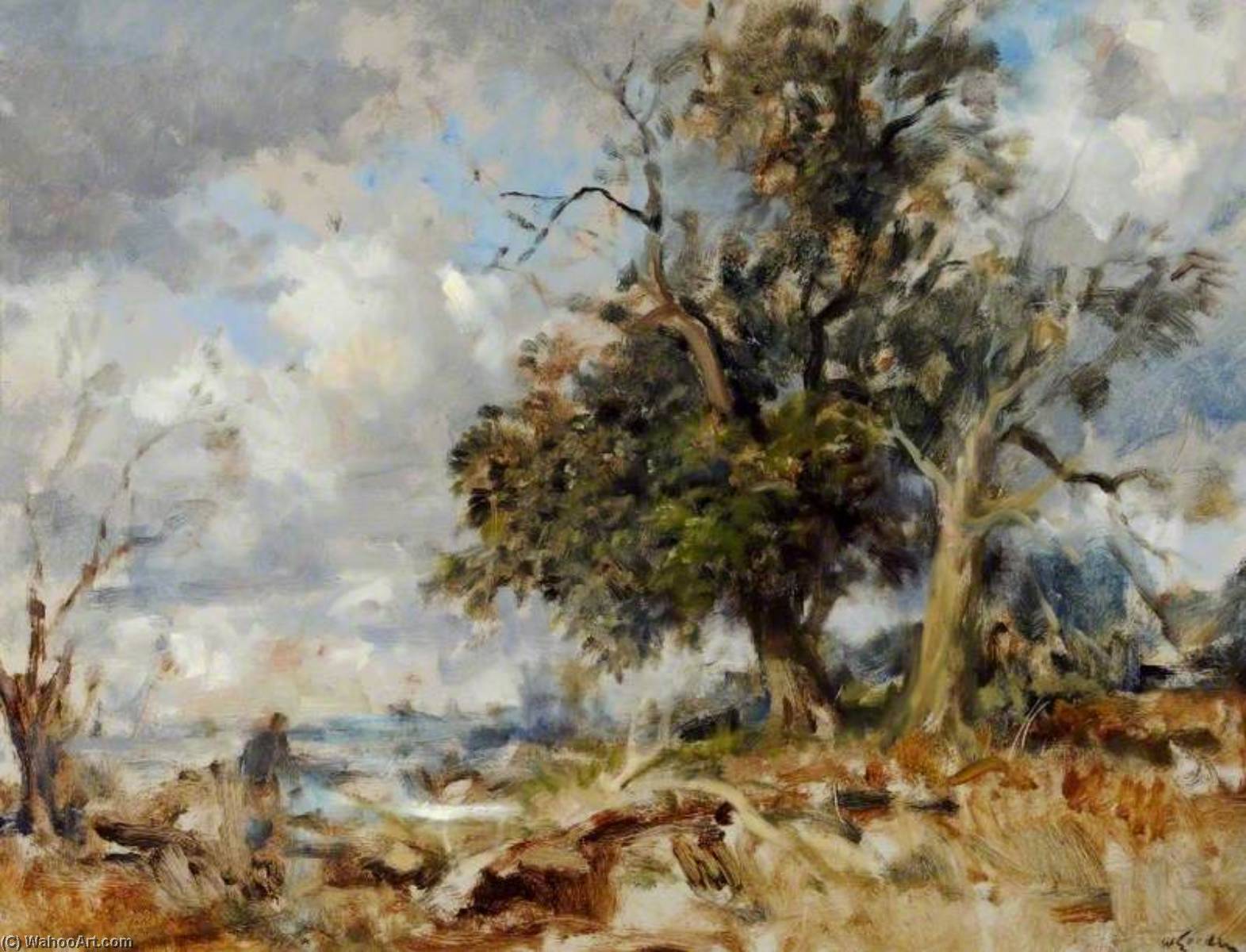 Wikioo.org - The Encyclopedia of Fine Arts - Painting, Artwork by Walter Goodin - Landscape Sketch
