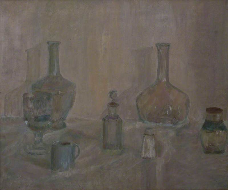 Wikioo.org - The Encyclopedia of Fine Arts - Painting, Artwork by Adrian Durham Stokes - Bottles