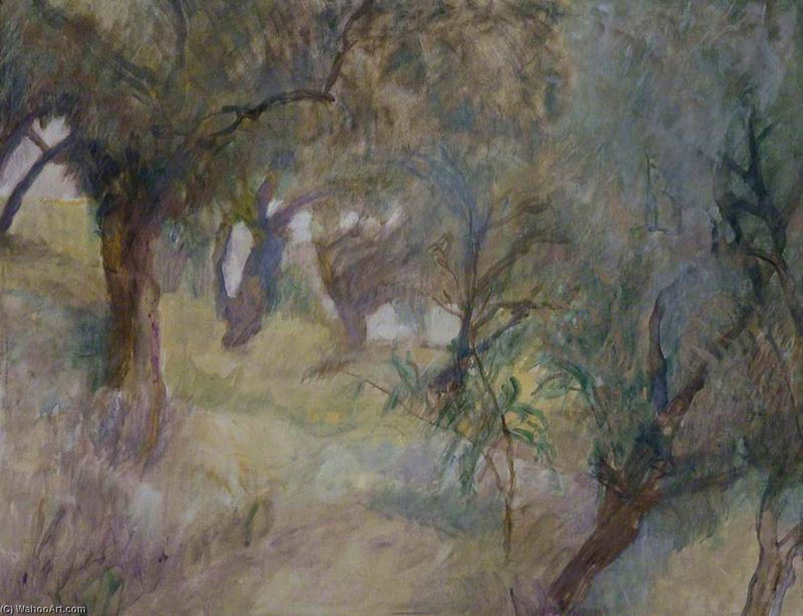 Wikioo.org - The Encyclopedia of Fine Arts - Painting, Artwork by Adrian Durham Stokes - Olive Orchard