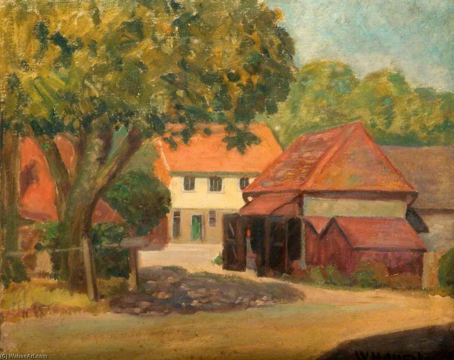 Wikioo.org - The Encyclopedia of Fine Arts - Painting, Artwork by William Herbert Allen - Sussex Farmyard