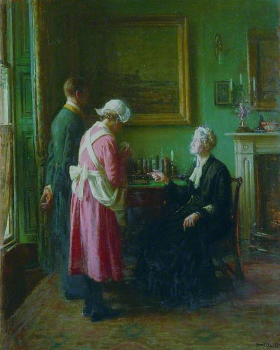Wikioo.org - The Encyclopedia of Fine Arts - Painting, Artwork by Frederick William Elwell - The Housekeeper's Room