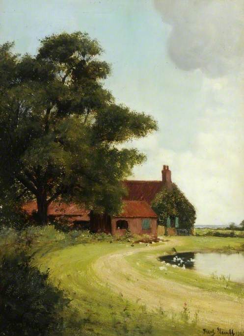 Wikioo.org - The Encyclopedia of Fine Arts - Painting, Artwork by Frederick William Elwell - Wansford, East Riding of Yorkshire (Farmhouse)