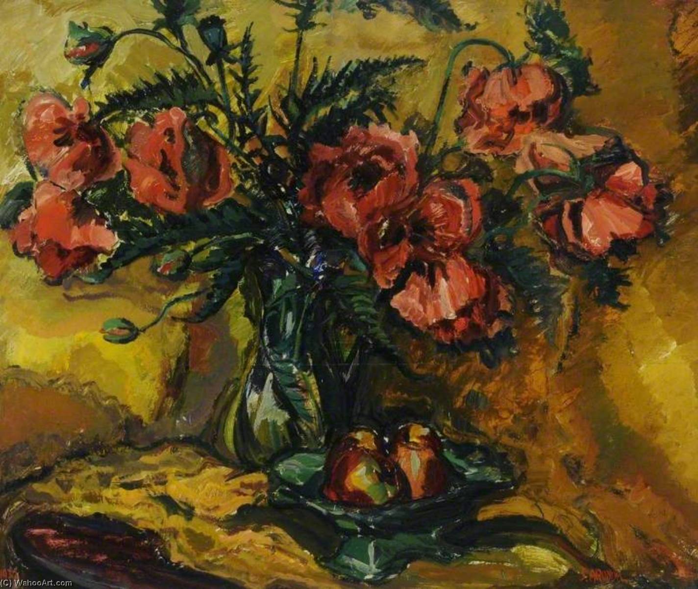Wikioo.org - The Encyclopedia of Fine Arts - Painting, Artwork by James Arundel - Poppies