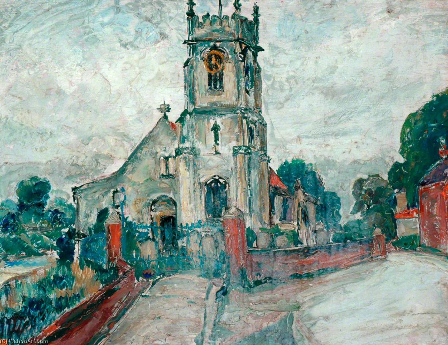 Wikioo.org - The Encyclopedia of Fine Arts - Painting, Artwork by James Arundel - Cawood Church
