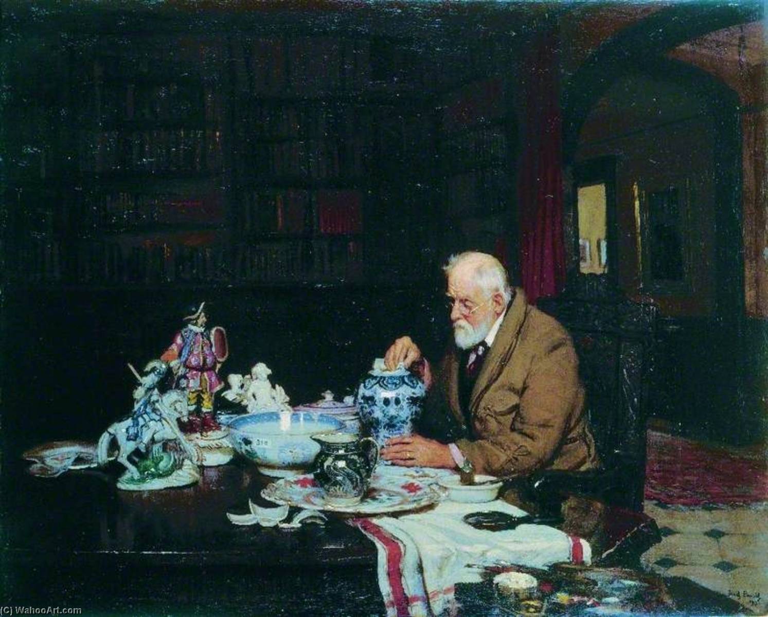 Wikioo.org - The Encyclopedia of Fine Arts - Painting, Artwork by Frederick William Elwell - The Last Purchase (The New Purchase)