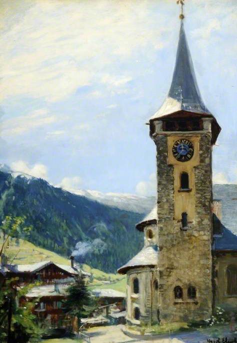 Wikioo.org - The Encyclopedia of Fine Arts - Painting, Artwork by Frederick William Elwell - Zermatt, Switzerland