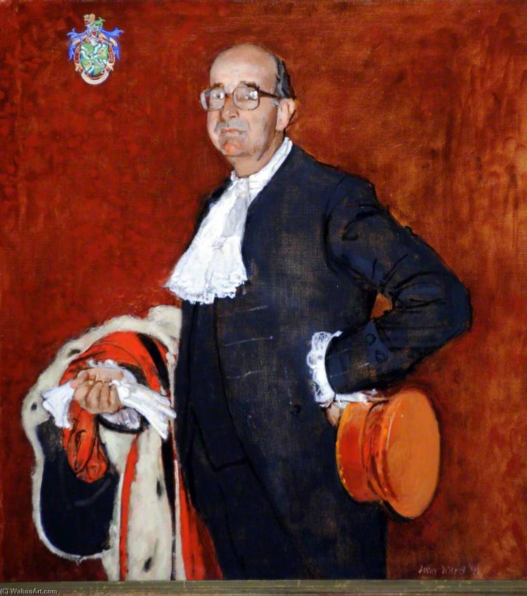 Wikioo.org - The Encyclopedia of Fine Arts - Painting, Artwork by John Stanton Ward - Sir Peter Crill (1925–2005), CBE, Bailiff of Jersey (1986–1995)