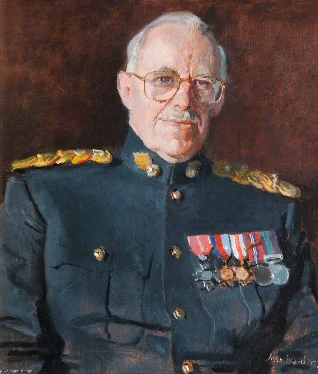 Wikioo.org - The Encyclopedia of Fine Arts - Painting, Artwork by John Stanton Ward - Colonel J. E. T. Willes (Colonel Royal Welch Fusiliers, 1965–1974)