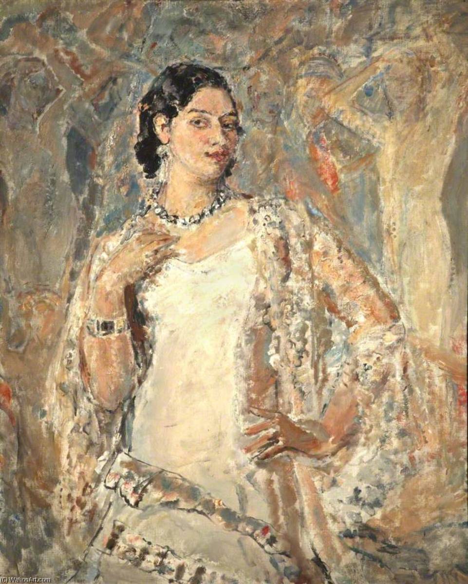 Wikioo.org - The Encyclopedia of Fine Arts - Painting, Artwork by Ethel Walker - The Spanish Gesture