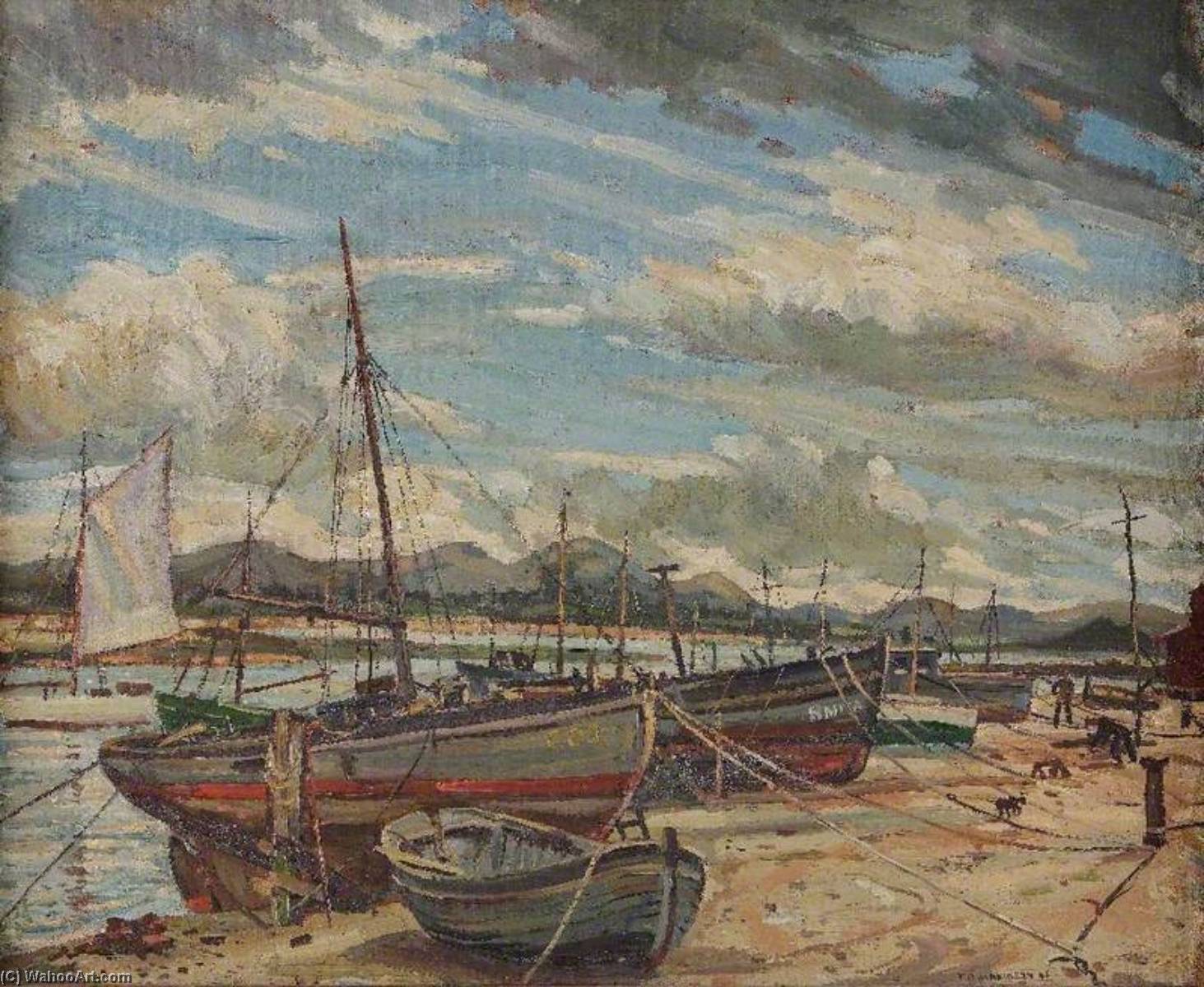 Wikioo.org - The Encyclopedia of Fine Arts - Painting, Artwork by Trevor Makinson - Fishing Boats