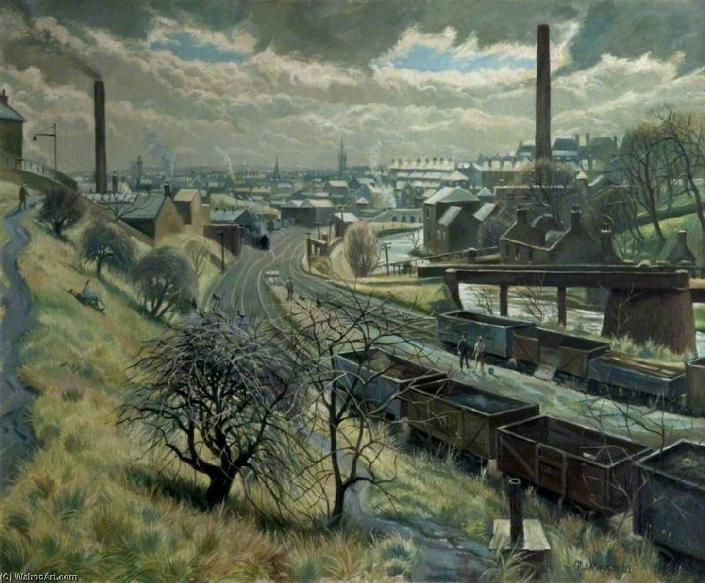 Wikioo.org - The Encyclopedia of Fine Arts - Painting, Artwork by Trevor Makinson - Maryhill Goods Yard