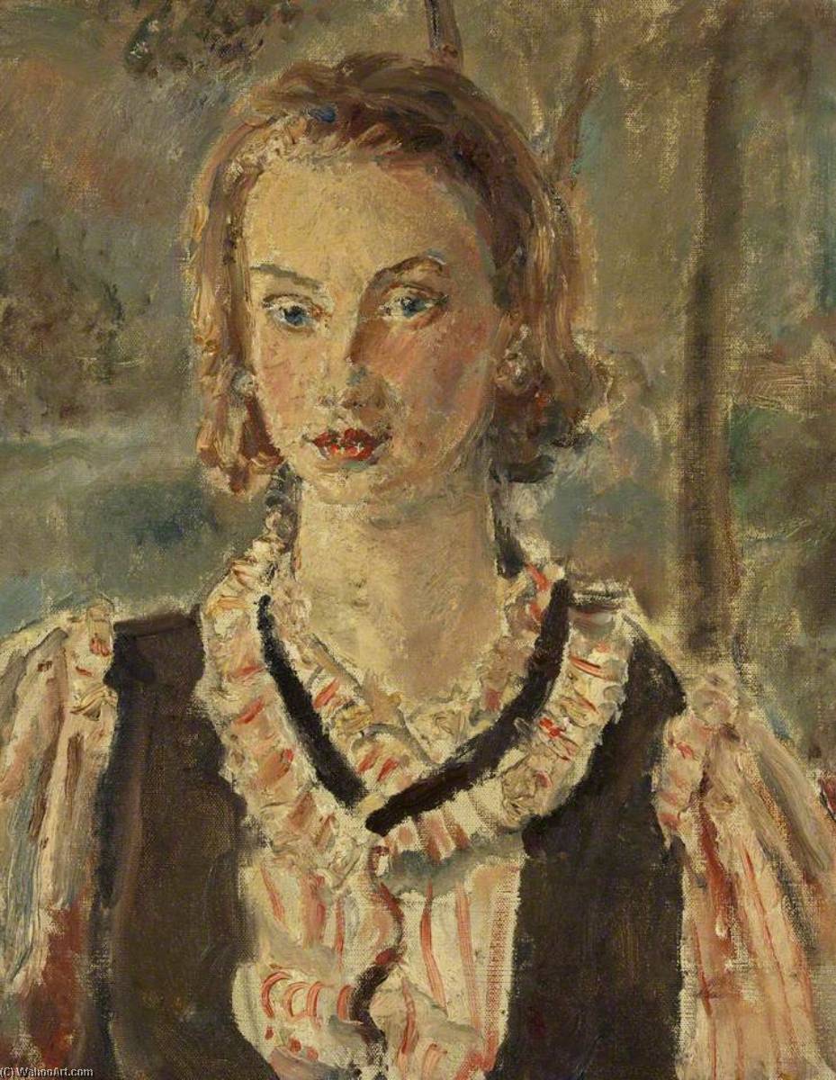 Wikioo.org - สารานุกรมวิจิตรศิลป์ - จิตรกรรม Ethel Walker - Portrait of a Girl