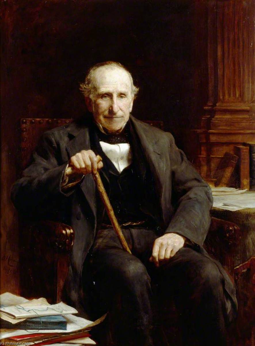 Wikioo.org - The Encyclopedia of Fine Arts - Painting, Artwork by Arthur Stockdale Cope - The Reverend William Rogers (1819–1896)