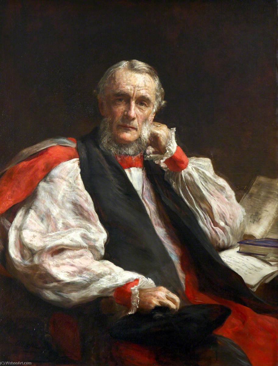Wikioo.org - The Encyclopedia of Fine Arts - Painting, Artwork by Arthur Stockdale Cope - Edward Henry Bickersteth (1825–1906), Bishop of Exeter (1895–1900)