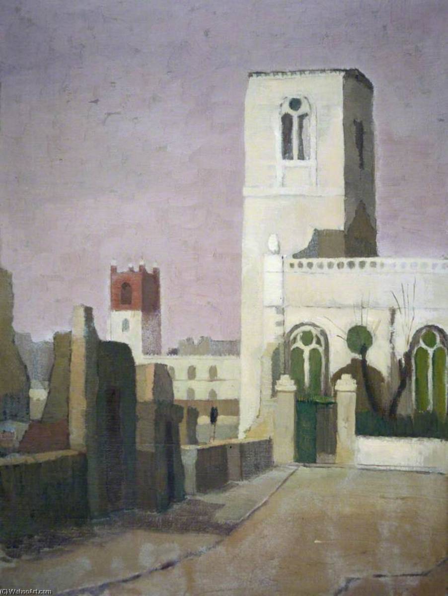 Wikioo.org - The Encyclopedia of Fine Arts - Painting, Artwork by William Townsend - St Mary Aldermanbury, London