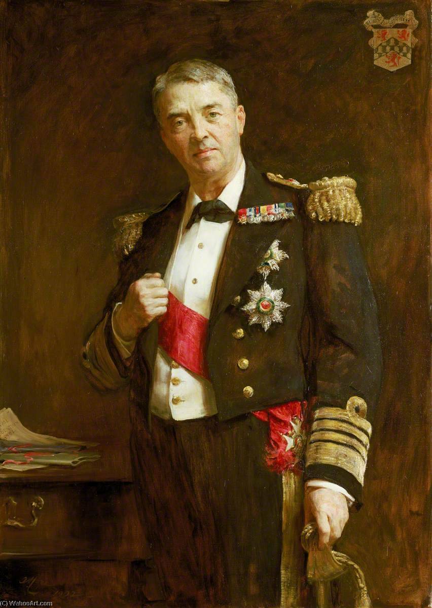 Wikioo.org - The Encyclopedia of Fine Arts - Painting, Artwork by Arthur Stockdale Cope - Admiral Sir John Fisher (1841–1920)