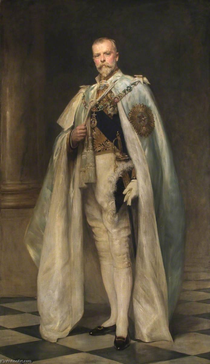 Wikioo.org - The Encyclopedia of Fine Arts - Painting, Artwork by Arthur Stockdale Cope - Right Honourable Arthur Oliver Villiers Russell (1869–1935), 2nd Baron Ampthill, GCSI, GCIE