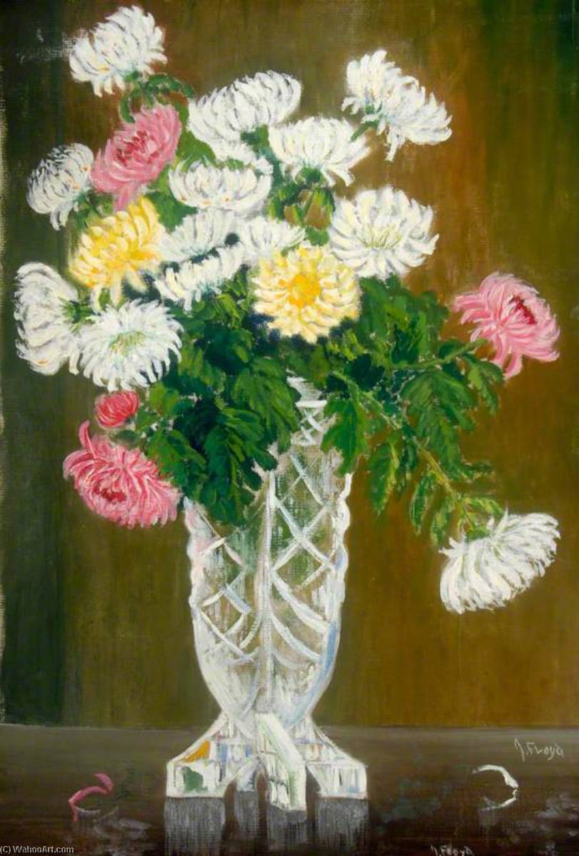 WikiOO.org - Encyclopedia of Fine Arts - Maľba, Artwork Jimmy Floyd - Vase of Flowers