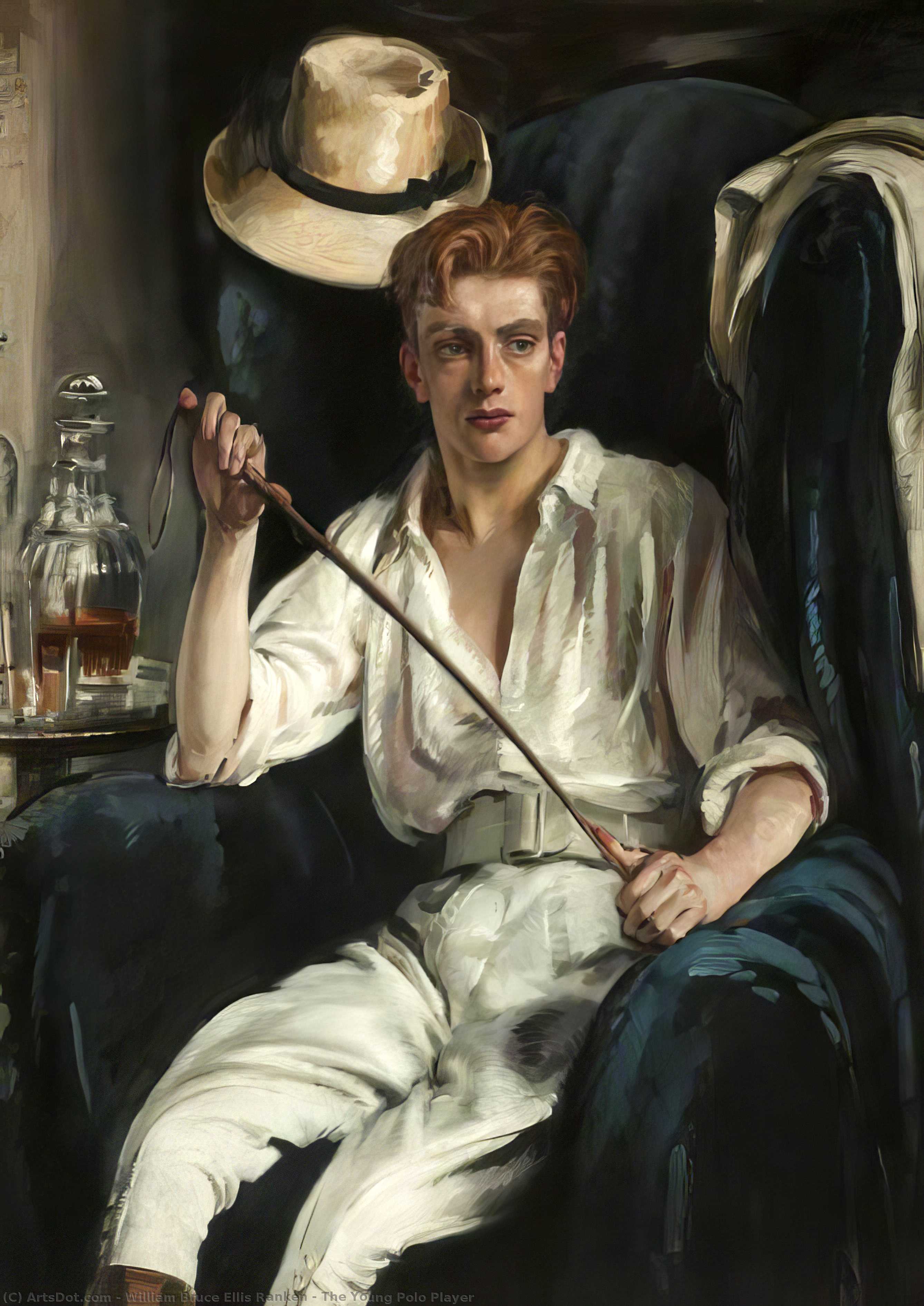WikiOO.org - 백과 사전 - 회화, 삽화 William Bruce Ellis Ranken - The Young Polo Player