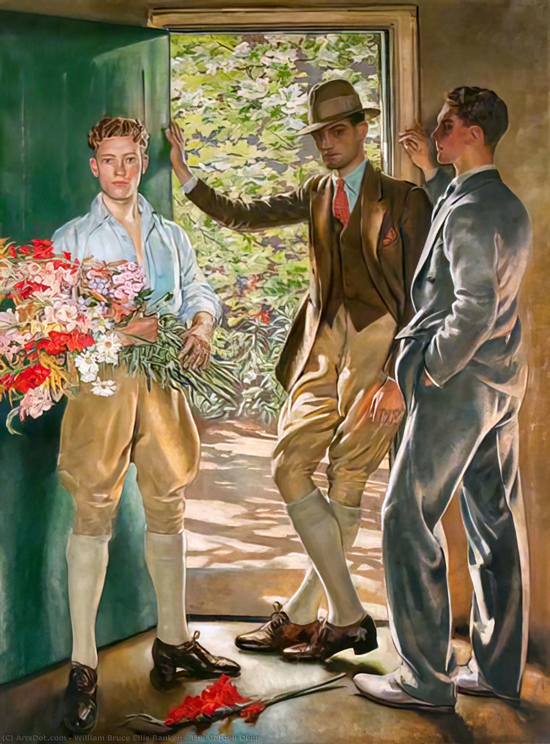 Wikioo.org – La Enciclopedia de las Bellas Artes - Pintura, Obras de arte de William Bruce Ellis Ranken - el jardín puerta