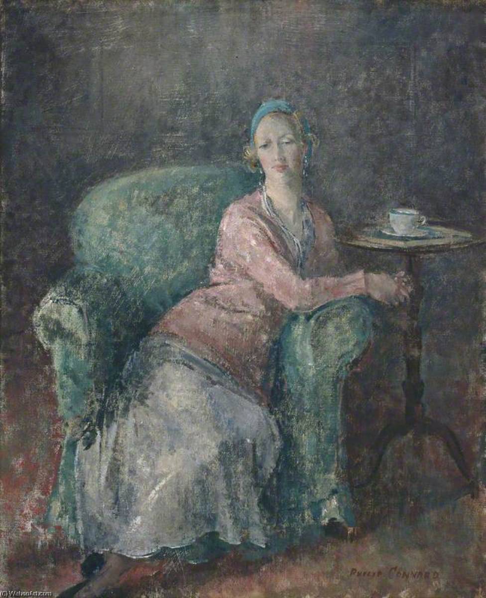 Wikioo.org - The Encyclopedia of Fine Arts - Painting, Artwork by Philip Connard - Lady in Pink